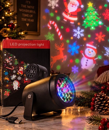 Christmas led projector - led, light