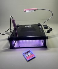 Nail Drill UV Lamp Dust Collector Art Curing Led Light 108W All In One Polisher