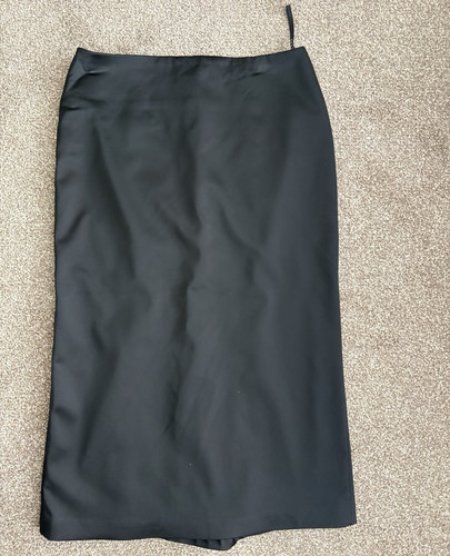 Coast black satin midi - satin, skirt