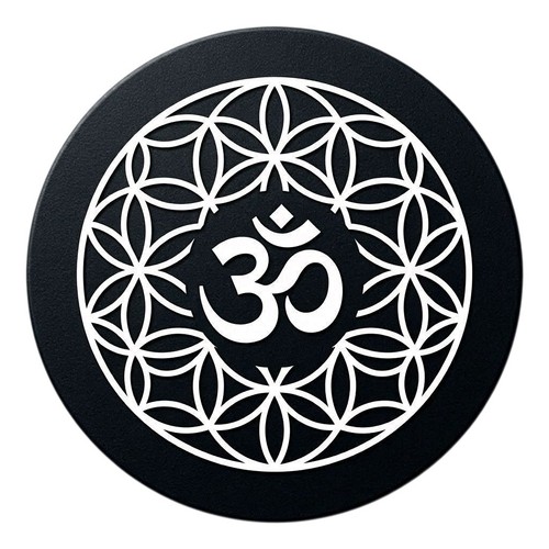Flower life decal - om,
