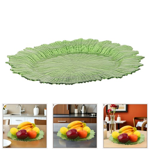 Reusable green glass serving - reusable,
