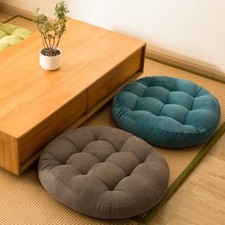 Round Floor Cushions Corduroy