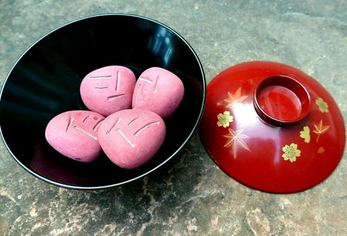 Japanese massage stones with - ,