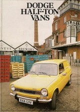 Dodge Half Ton Van, Pick-Up & High Top 1980-1981 UK Market Brochure Simca 1100
