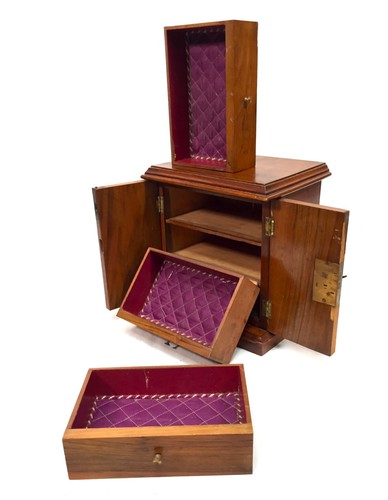 Antique wood tabletop storage - wood,