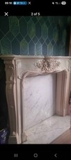 Rose Coloured Marble Fireplace