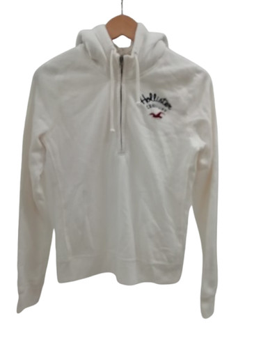 Hollister hoodie zip cream - hollister, 1/4