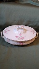 Myott Son & Co Ltd Lidded Serving Dish / Tureen Pink Roses