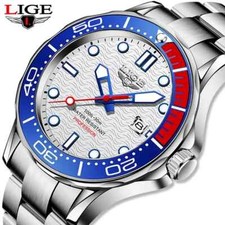 LIGE Men Watch Luminous Hands