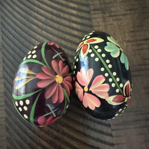 Vintage hand painted - painted, wooden