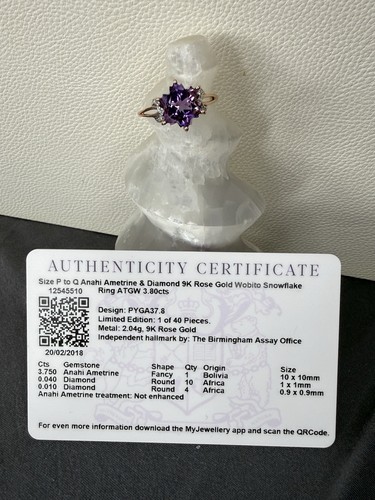 Anahi ametrine and - ametrine, diamond