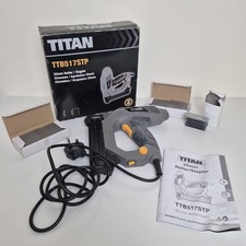 Titan TTB517STP Corded 25mm Nail Stapler Power Tool + Spare Stapes + Box Manual