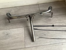 1931-32 sunbeam rod brake handlebars + couple rod parts  for use or restore them