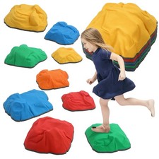 AIYAPLAY Balance Stepping Stones, 9-Piece Balance Stones for Kids, Ages 3-8,Used