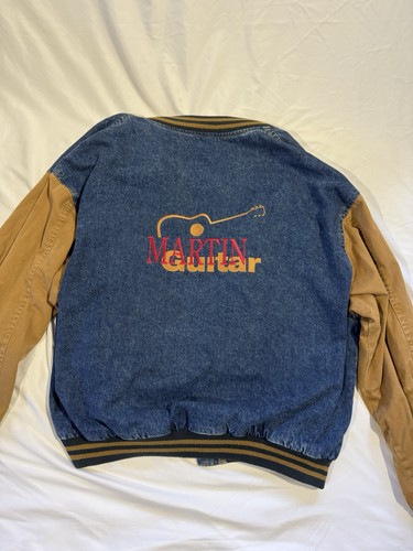 Martin guitar denim jacket - guitar,