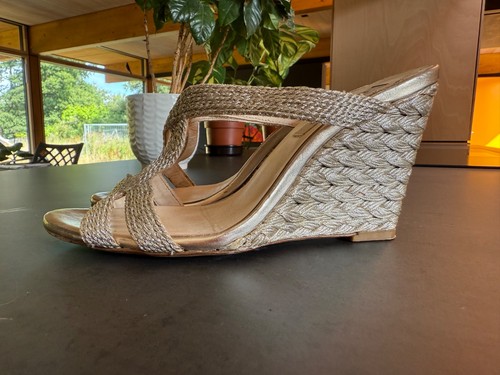 Bennett gold woven - bennett, wedge