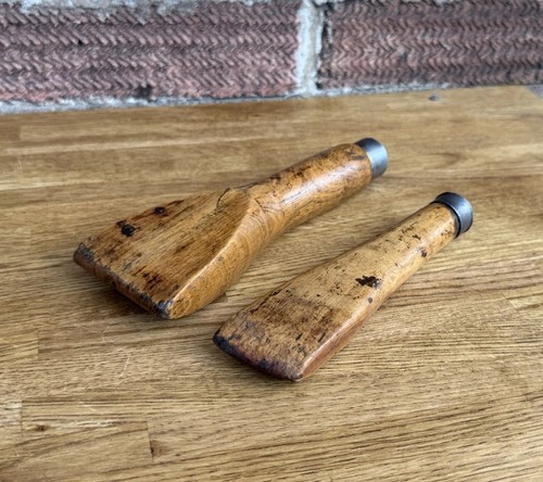 Vintage lead dressing wedges - lead,