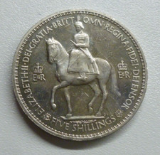 PROOF 1953 CORONATION FIVE SHILLING CROWN Queen Elizabeth II ex Proof Set