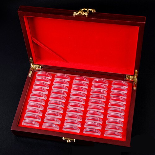 Wooden coins display storage - coins,