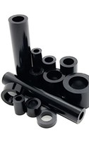 BLACK ALUMINIUM STANDOFF SPACER BONNET RAISERS M5 M6 M8 M10 M12 COLLAR CHEAP!!!
