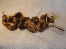 30g (approx 1oz) MOHAIR. Golden Brown - waves