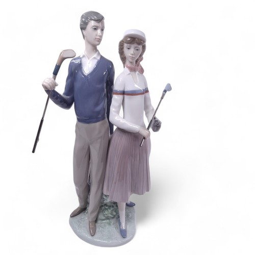 Lladro golfers man woman - golfers,