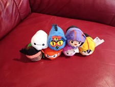 Disney Store Big Hero 6 Tsum Tsum Mini Plush Complete Set of 7 Soft Toys
