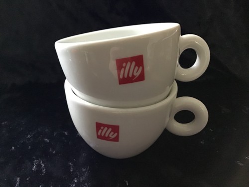 Illy logo cappucino - logo, cups