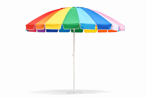 Large rainbow garden parasol - large,