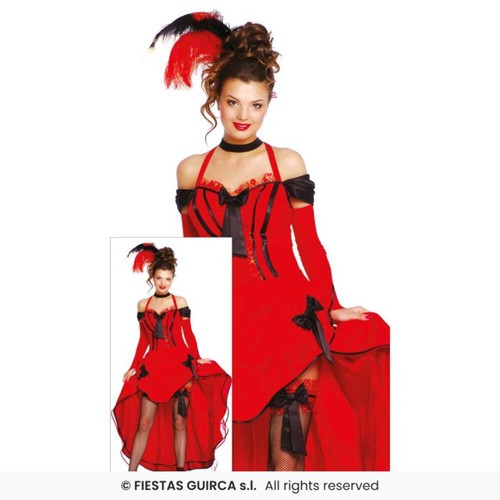 Deluxe red sexy burlesque - red,