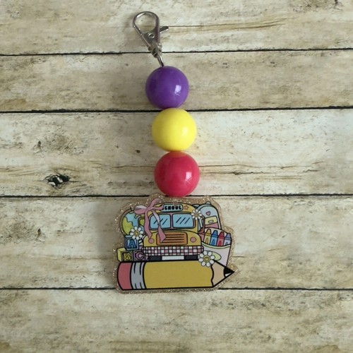 Teacher bus driver beaded - teacher/bus,