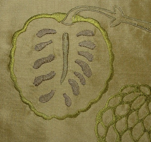 Romo fabric silk embroidered - silk,