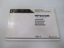 Suzuki RF600R Parts List 2nd