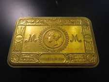 BEAUTIFUL 1914 WW1 IMPERIUM BRITANNICUM CHRISTMAS BRASS TOBACCO TRINKET TIN