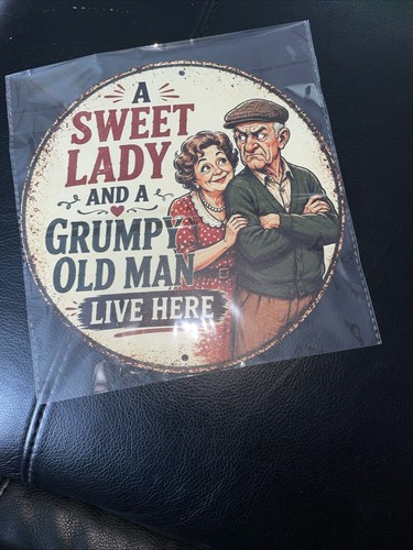 Fun tin sign sweet lady - tin,