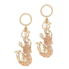  2 Pcs Rhinestone Keychain