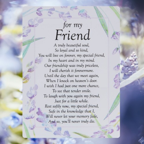 For friend graveside - for,