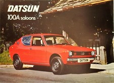 Datsun Cherry 100A Saloon Brochure leaflet 1976