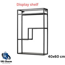 IKEA LINDÅSEN Display Shelf Anthracite Steel  Wall Rack Floating  40x60 cm