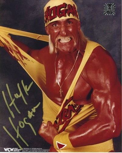Hulk hogan signed - signed, autograph