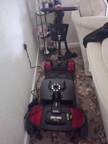 Red mobility scooter - red,
