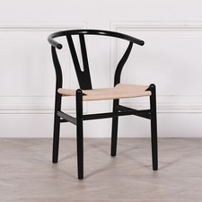 Wishbone Black Painted Wooden