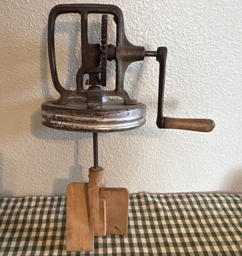 Butter churn antique wooden - churn,