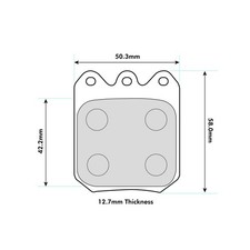 Wilwood BP-10 Brake Pads Fits