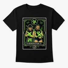 D-Generation X Tag Team Retro WWF WWE DX Wrestling Card Unisex Adults & Kids Tee