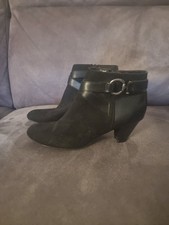 Black Suede Ankle Boots Ladies