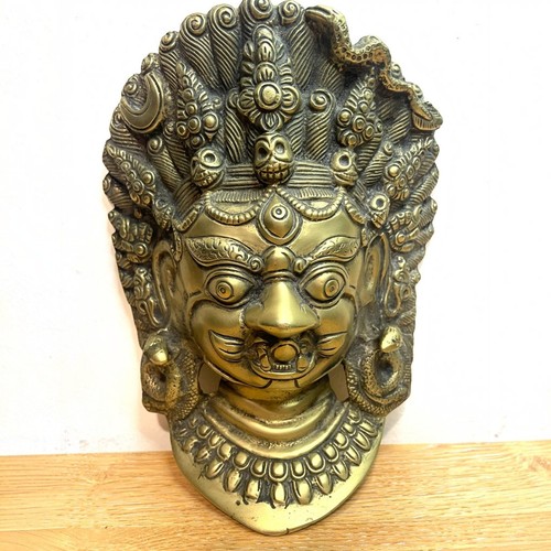 Brass kala bhairava - brass, kaal