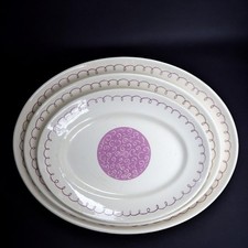 CLARICE CLIFF 1930s Art in Industry - Milner Gray SET OF THREE MEAT PLATTERS