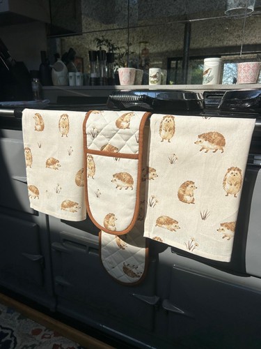Happy hedgehog tea - towel, &