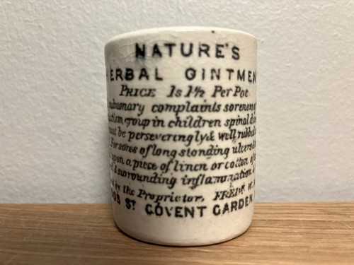 Antique ointment pot - antique,